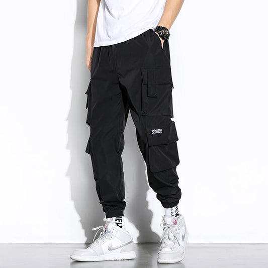 Streetwear Men Cargo Pants Multi-Pocket Joggers