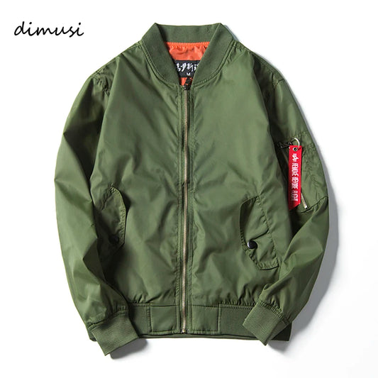 DIMUSI Men's Autumn Bomber Jacket