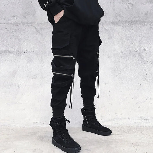 Men's Cargo Pants Hip Hop Joggers - Streetwear Sport Pants