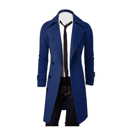 High Quality Wool Blend Trench Coat | Slim Fit