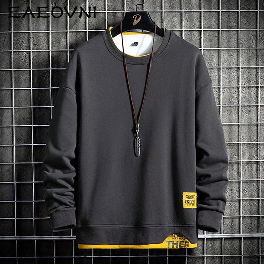 EAEOVNI Men Hoodie Streetwear Hip Hop Sweatshirts