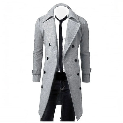 High Quality Wool Blend Trench Coat | Slim Fit