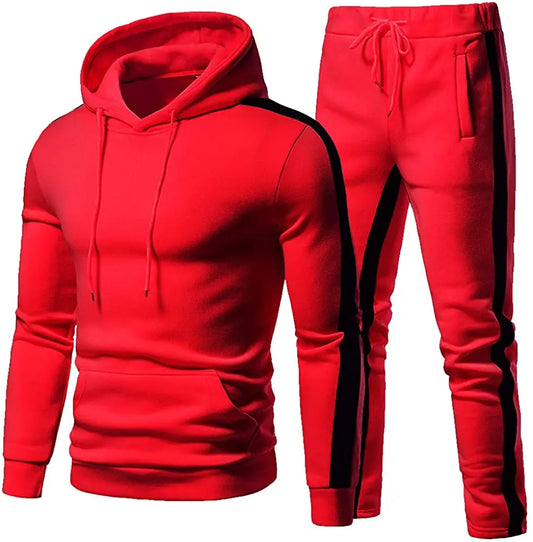 2021 Men's Track Suit Set - Hoodie Jacket and Athletic Pants